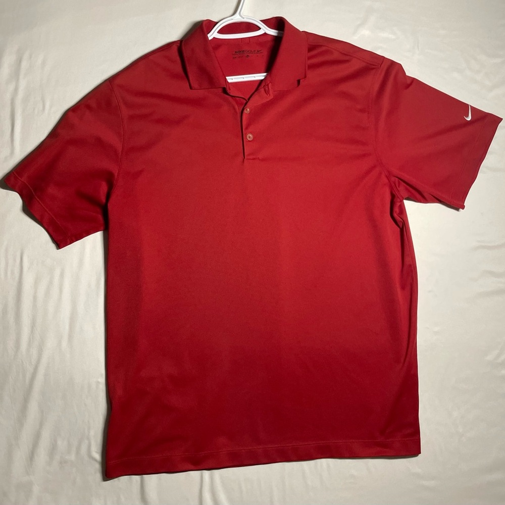 Nike Golf Dri-Fit Short Sleeve Polo Shirt Men's Size XL Red